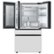 Alt View 14. Samsung - BESPOKE 29 cu. ft. 4-Door French Door Smart Refrigerator with Beverage Center - White Glass.