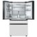 Alt View Zoom 12. Samsung - Bespoke 23 cu. ft. Counter Depth 4-Door French Door Refrigerator with Family Hub - Custom Panel Ready.