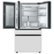 Alt View Zoom 13. Samsung - Bespoke 23 cu. ft. Counter Depth 4-Door French Door Refrigerator with Family Hub - Custom Panel Ready.