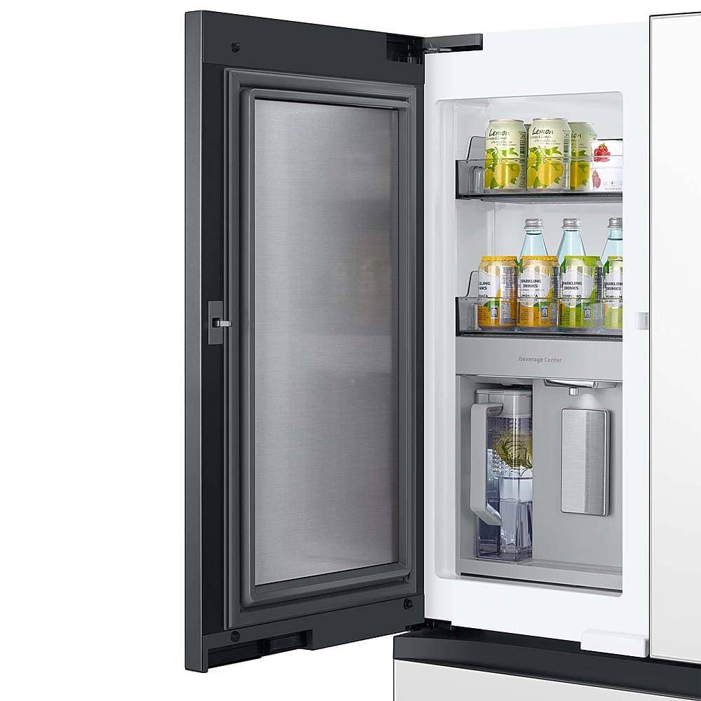 Alt View 17. Samsung - BESPOKE 23 cu. ft. 4-Door French Door Counter Depth Smart Refrigerator with Family Hub - Custom Panel Ready.