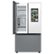 Alt View Zoom 14. Samsung - 30 cu. ft Bespoke 3-Door French Door Refrigerator with Family Hub™ - Gray glass.