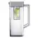 Alt View 19. Samsung - BESPOKE 24 cu. ft. 3-Door French Door Counter Depth Smart Refrigerator with AutoFill Water Pitcher - White Glass.