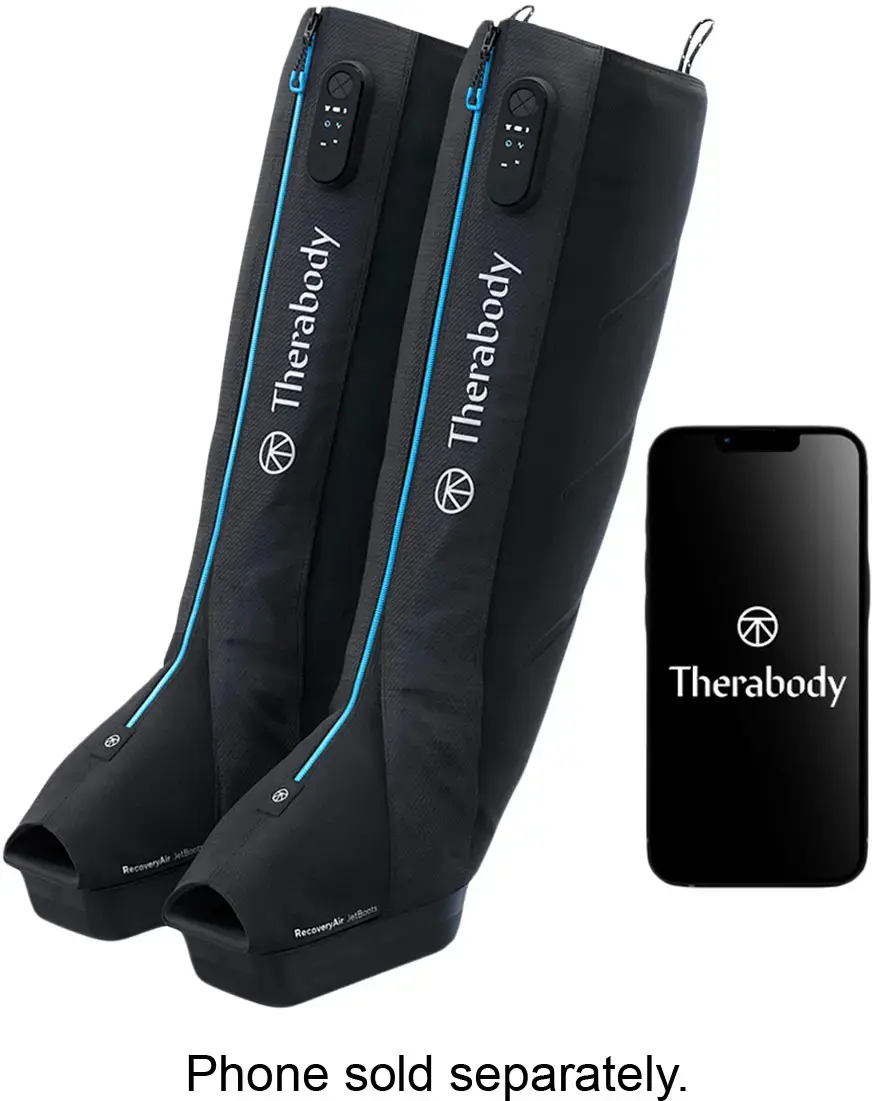 RecoveryAir JetBoots Sizing Guide:

For a proper fit of your RecoveryAir compression boots, measure the outseam of your leg from your ankle to hip flexor. Use this outseam length to select your size from the chart below. If you are in-between sizes, we recommend sizing down to ensure the best fit.

How To Measure Outseam:

Measure from your ankle to your hip flexor, as shown here.

Width:

Measure the circumference of the thickest part of your thigh.

Boot Sizes:

Height:

Outseam:

Max Width:

Small: 5'-5" 55 152-169 cm 27" 33.5" 70-85 85 cm Up to 27.6" Up to 70 cm

Medium: 56-6" 70 -1 cm .5"-37.5 80-95 cm Up to 31.5" Up to 80 cm

Large: 6-66" 183-198 cm 35.5"-41" 105 cm Up to 31.9" Up to 81 cm

Therabody