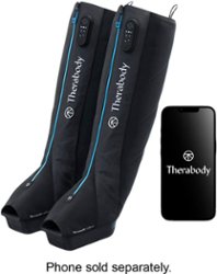 Therabody - RecoveryAir JetBoots Small - Black - Front_Zoom