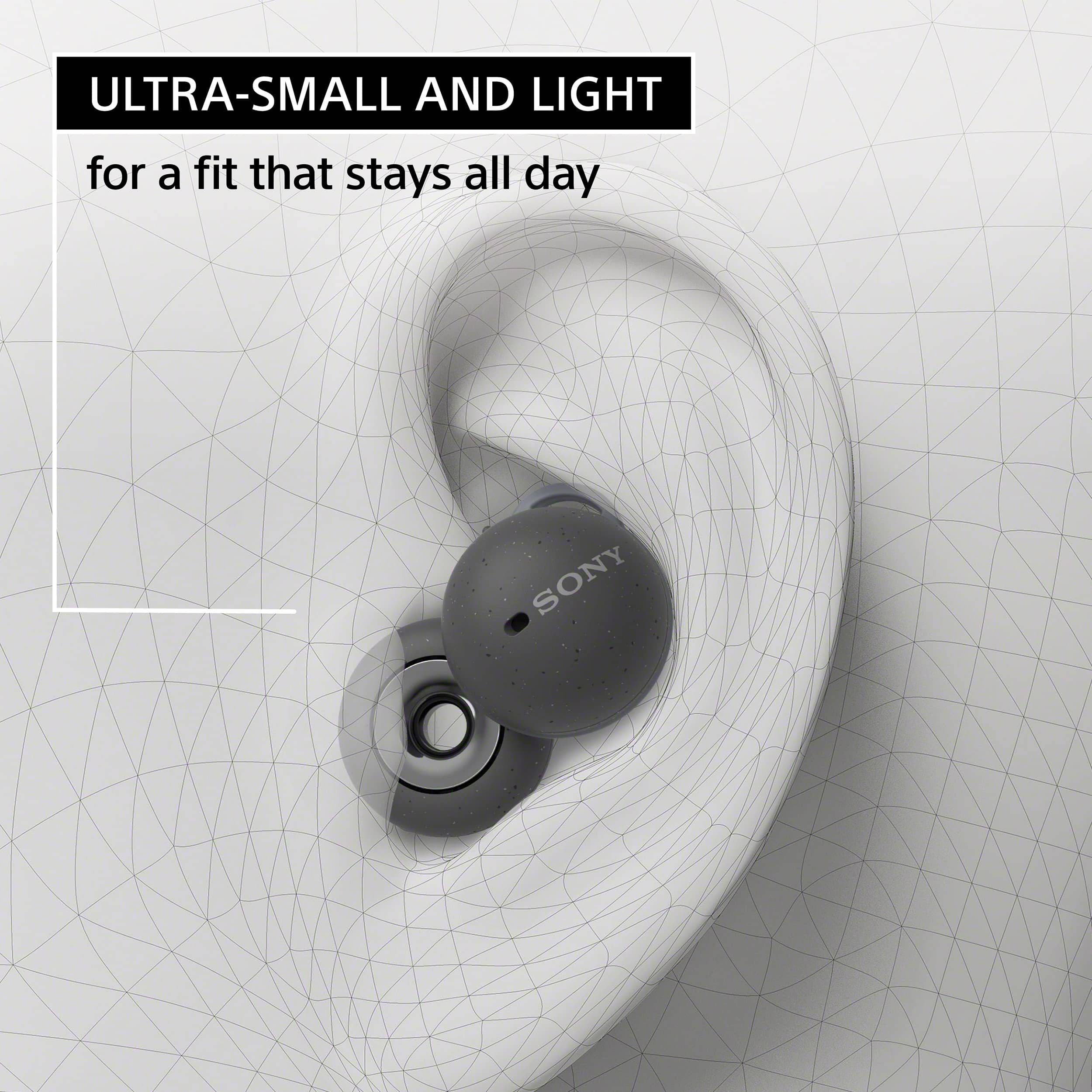 Ultra-small and light for a fit that stays all day Sony.