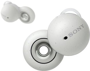 Sony - LinkBuds True Wireless Open-Ear Earbuds - White - Front_Zoom