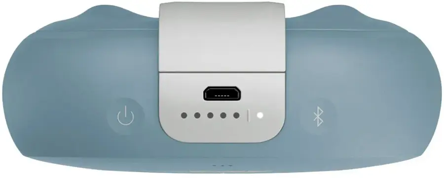 Alt View 16. Bose - SoundLink Micro Portable Bluetooth Speaker with Waterproof Design - Stone Blue.