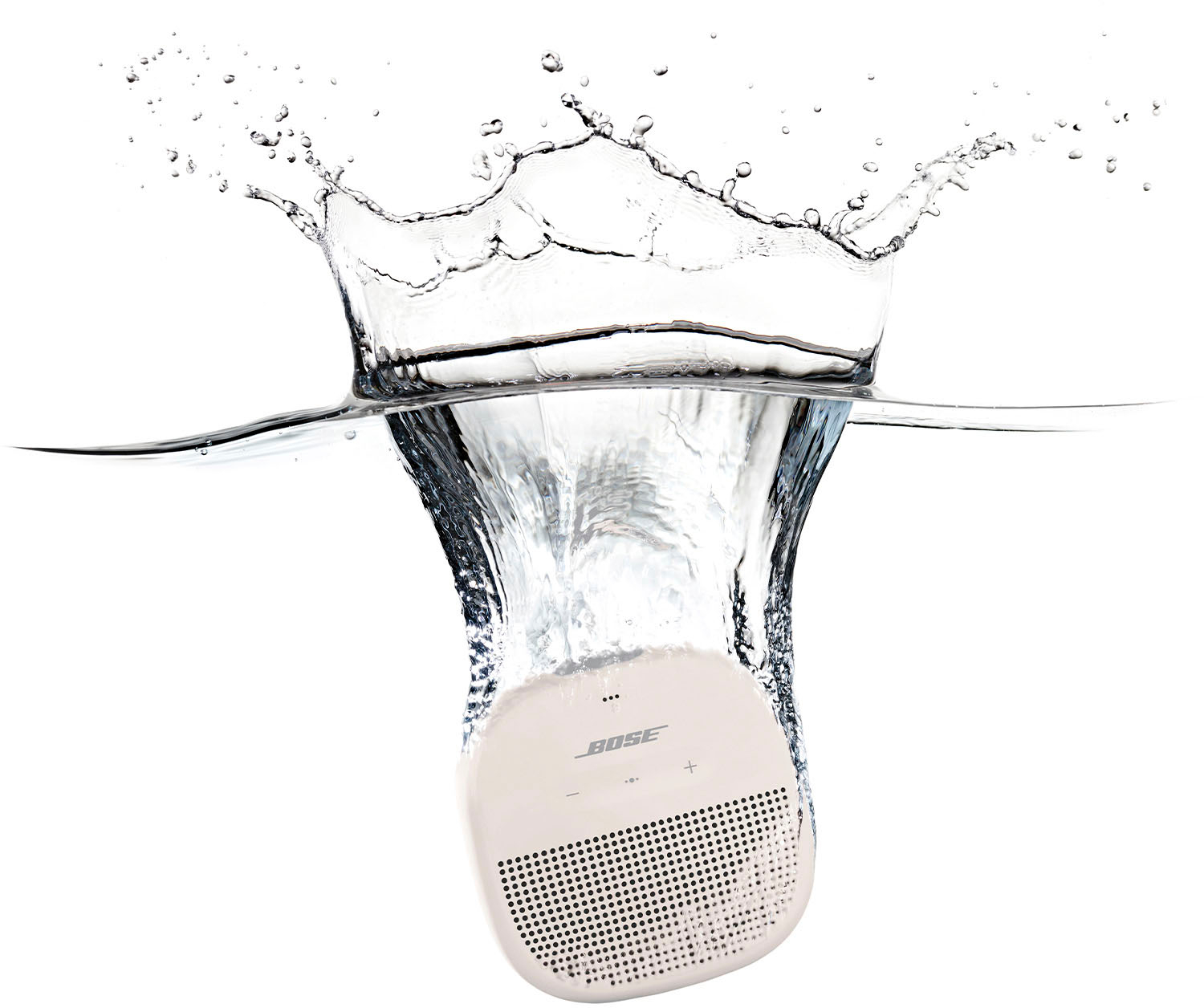 Angle View: Bose - SoundLink Micro Portable Bluetooth Speaker with Waterproof Design - White Smoke