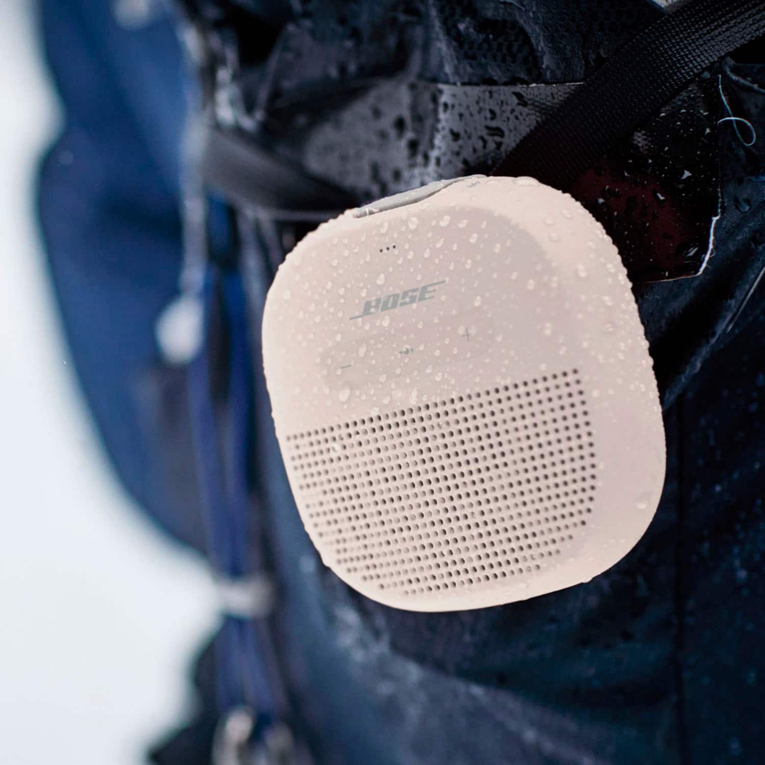 Alt View 11. Bose - SoundLink Micro Portable Bluetooth Speaker with Waterproof Design - White Smoke.