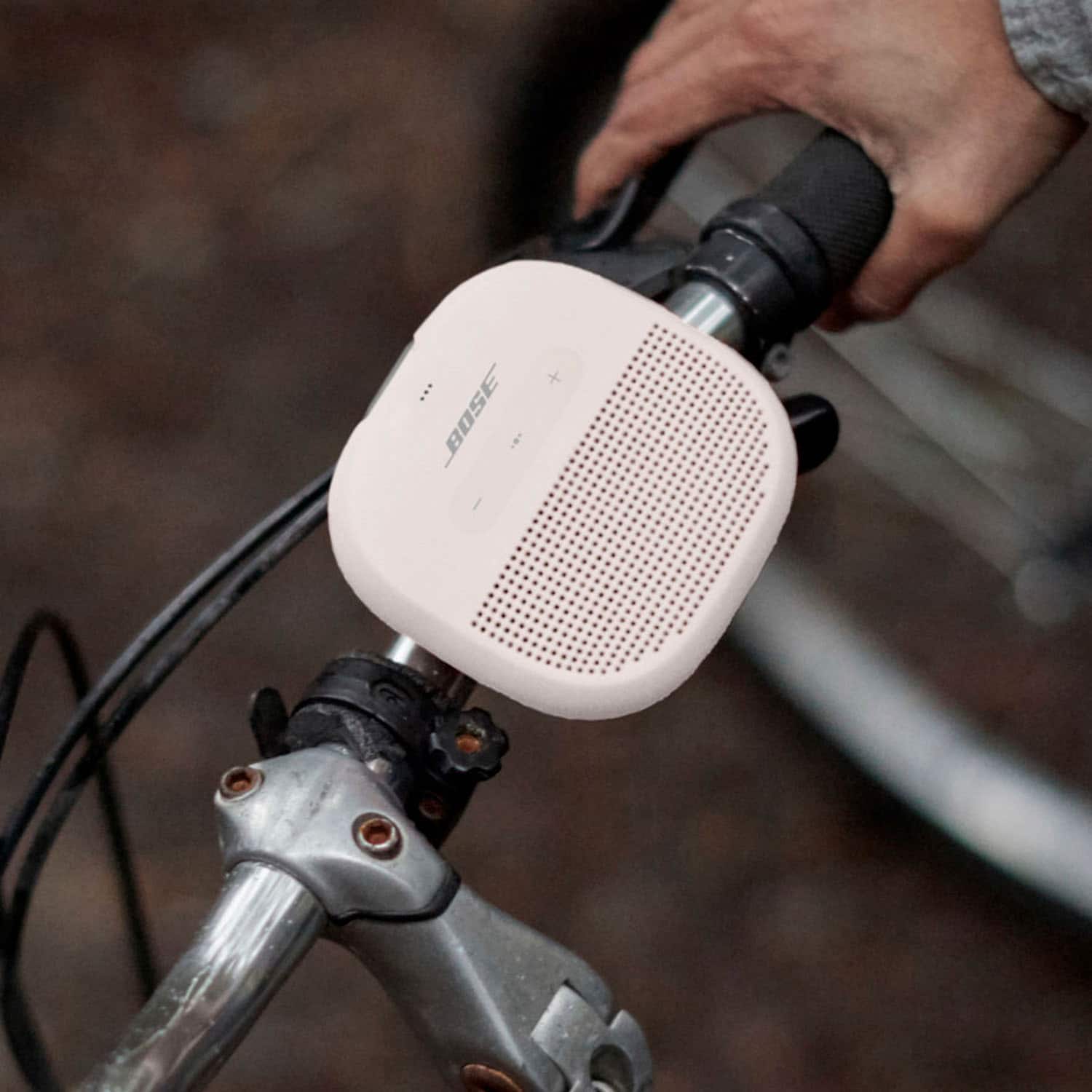 Alt View 12. Bose - SoundLink Micro Portable Bluetooth Speaker with Waterproof Design - White Smoke.