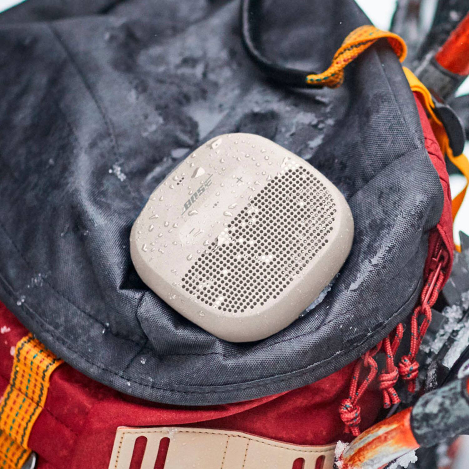 Alt View 13. Bose - SoundLink Micro Portable Bluetooth Speaker with Waterproof Design - White Smoke.