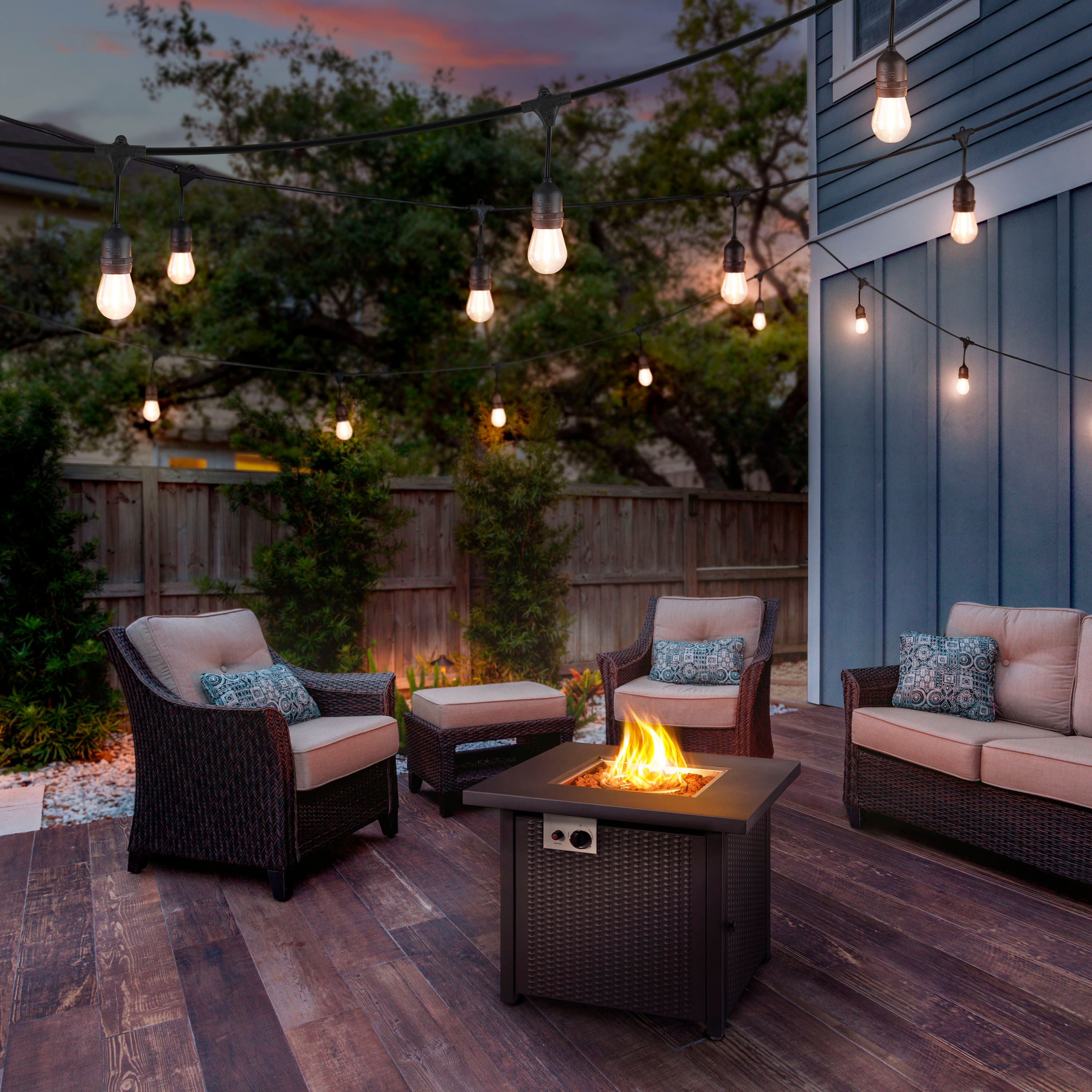 Alt View 13. Insignia™ - 48 Ft. Outdoor String Lights - White.