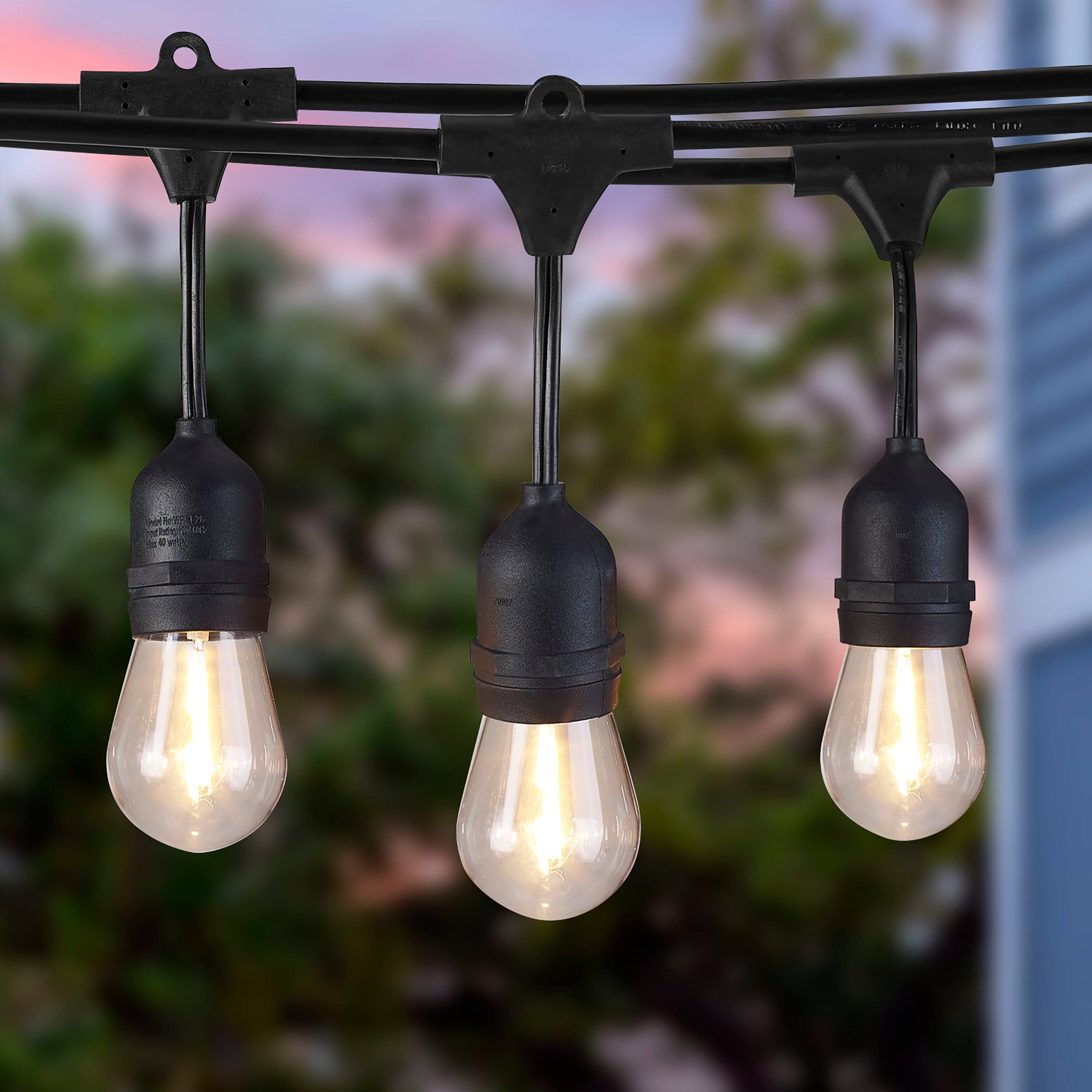 Alt View 15. Insignia™ - 48 Ft. Outdoor String Lights - White.