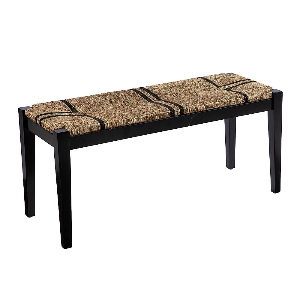 Left View: SEI Furniture - Gallocano Seagrass Bench