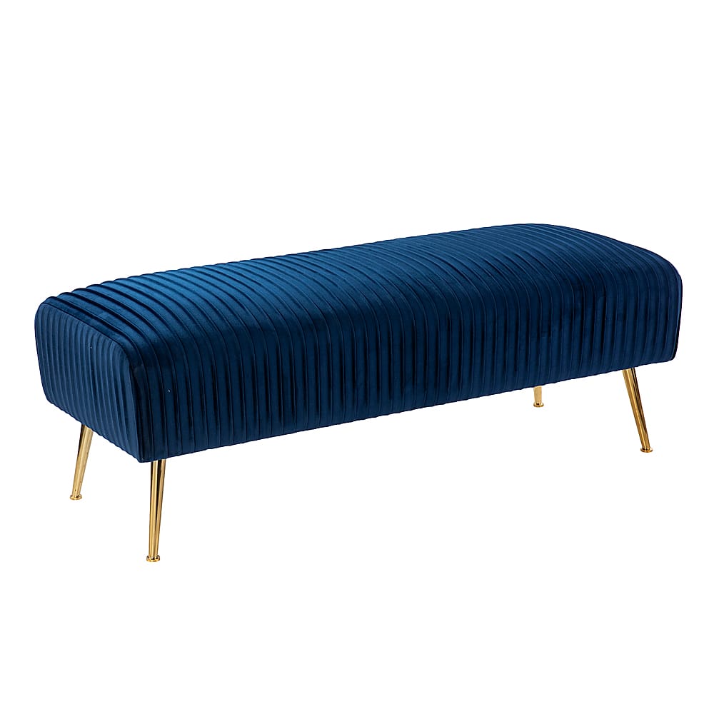 Left View: SEI Furniture - Delaird Contemporary Upholstered Bench