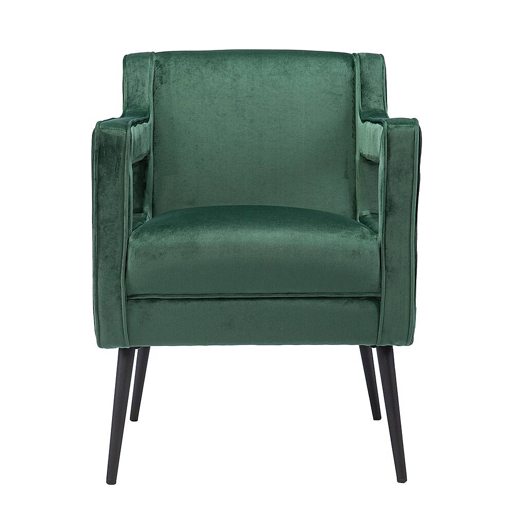 Angle View: SEI Furniture - Martense Upholstered Accent Chair - Green and black finish