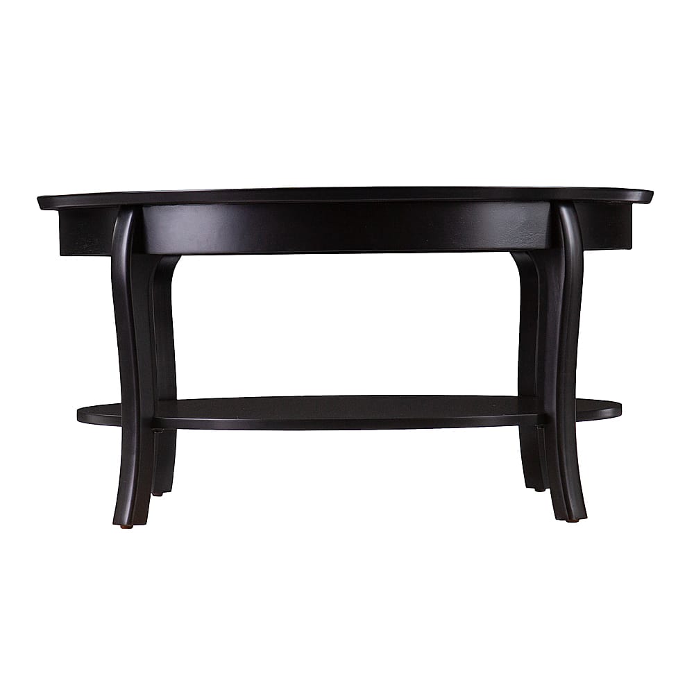 Angle View: Southern Enterprises - Ava Round Cocktail Table - Black - Black finish