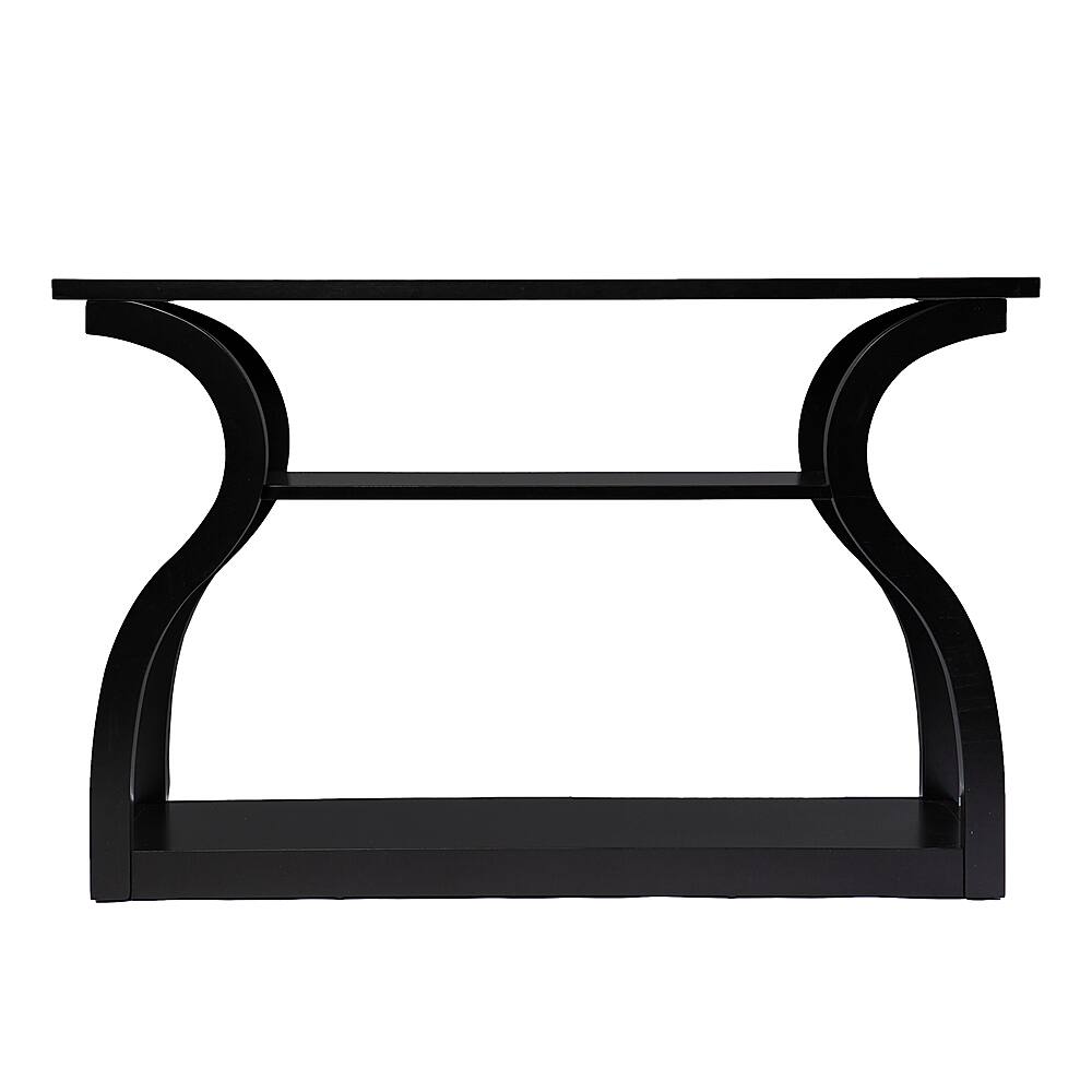 Angle View: SEI Furniture - Winterfield Display Console Table - Black finish