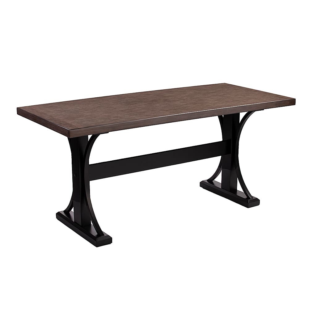 Left View: Southern Enterprises - Brantingham Rectangular Dining Table - Black and gray finish