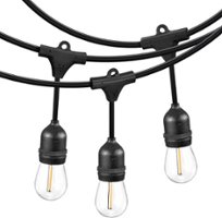 Insignia™ - 24 Ft. Outdoor String Lights - White - Front_Zoom
