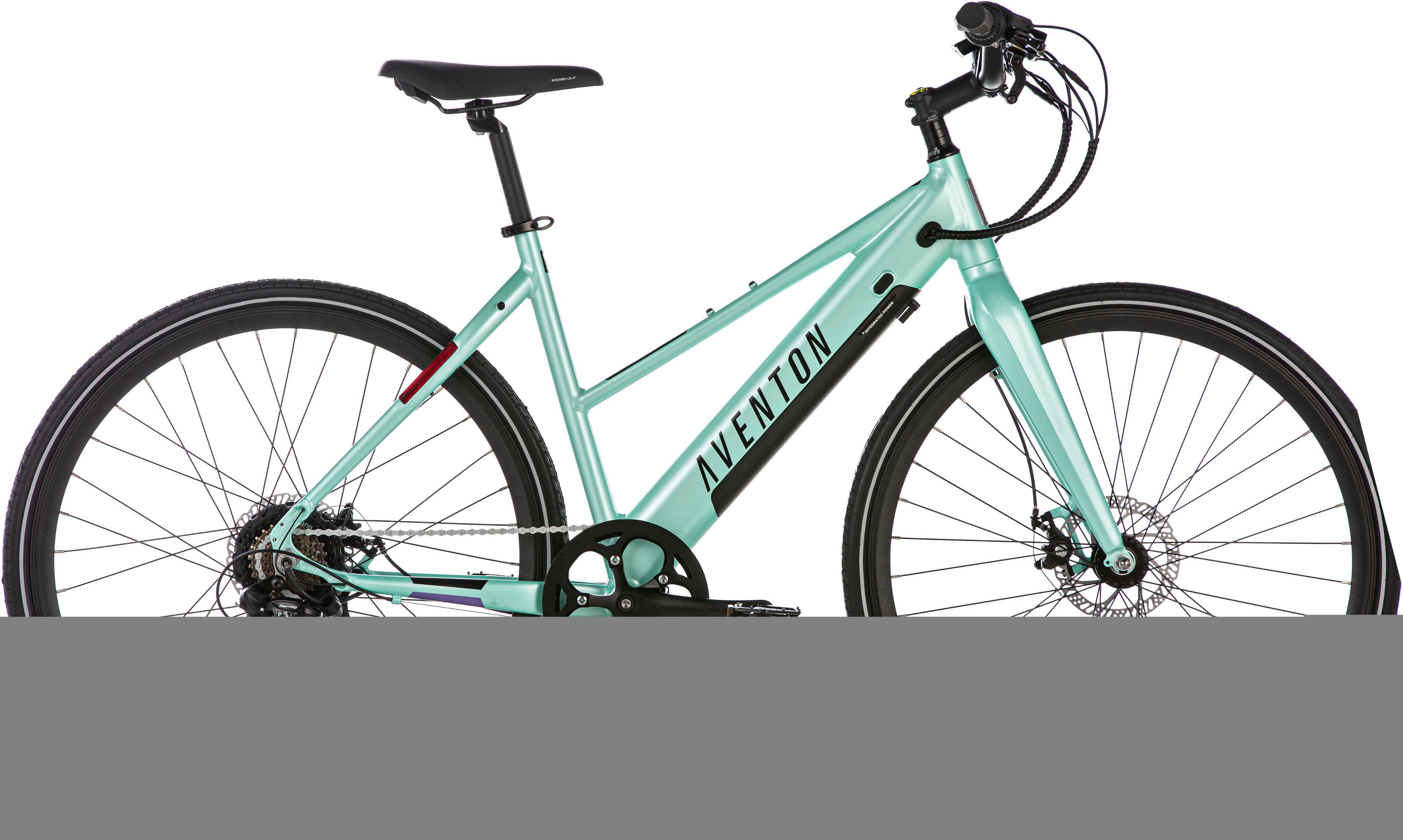 Angle View: Aventon - Soltera 7-Speed Step-Through Ebike w/ 40 mile Max Operating Range and 20 MPH Max Speed - Small/Medium - Seafoam Green