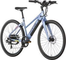 Aventon - Soltera 7-Speed Step-Through Ebike w/ 40 mile Max Operating Range and 20 MPH Max Speed - Small/Medium - Lilac Grey - Front_Zoom