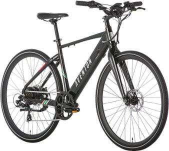 Aventon - Soltera 7-Speed Step-Over Ebike w/ 40 mile Max Operating Range and 20 MPH Max Speed - Onyx Black