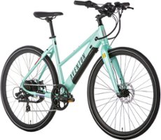 Aventon - Soltera 7-Speed Step-Through Ebike w/ 40 mile Max Operating Range and 20 MPH Max Speed - Medium/Large - Seafoam Green - Front_Zoom