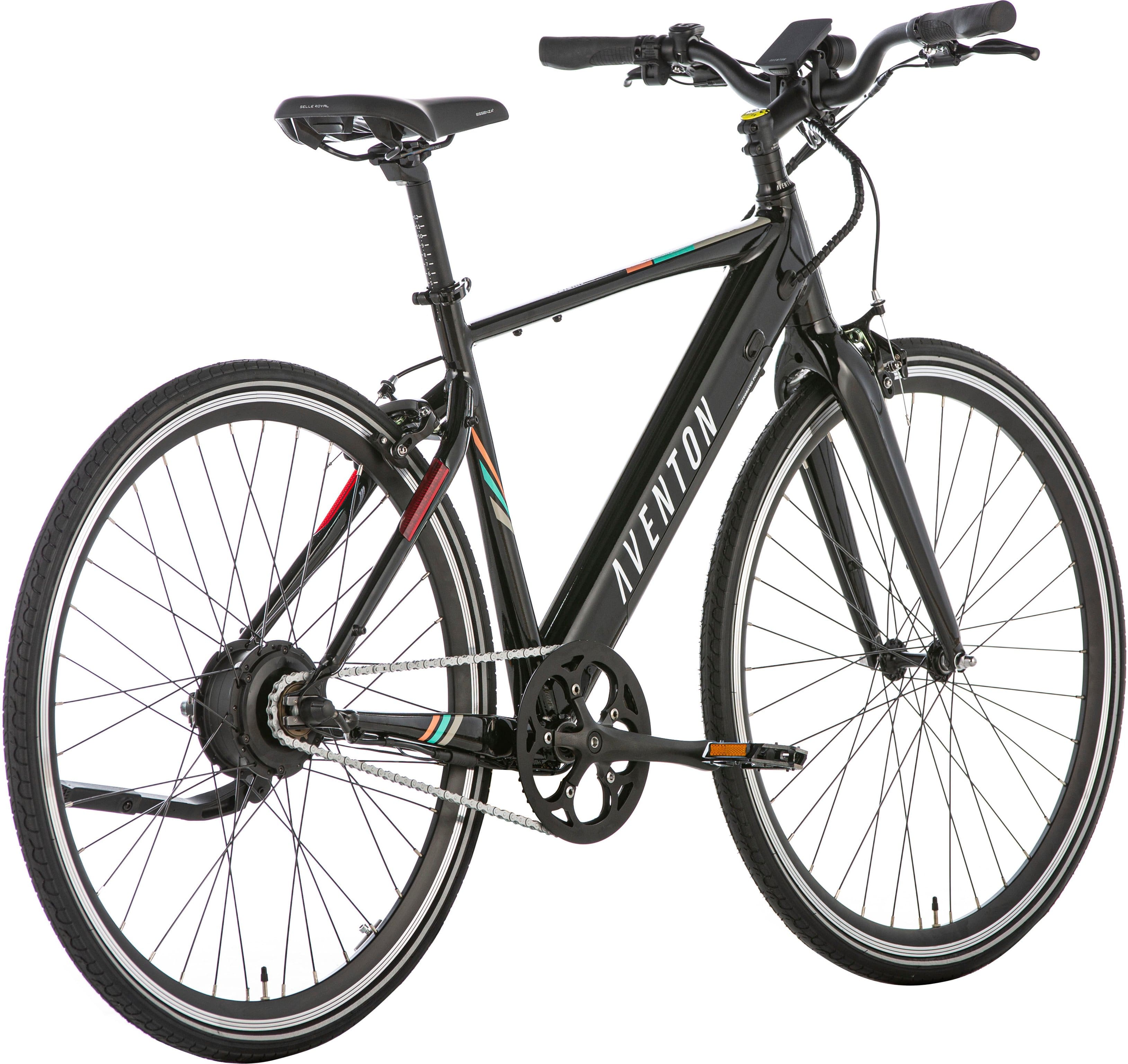 Left View: Aventon - Soltera Step-Over Ebike w/ 40 mile Max Operating Range and 20 MPH Max Speed - Large - Onyx Black