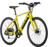 Aventon - Soltera 7-Speed Step-Over Ebike w/ 40 mile Max Operating Range and 20 MPH Max Speed - Large - Citrine - Front_Zoom