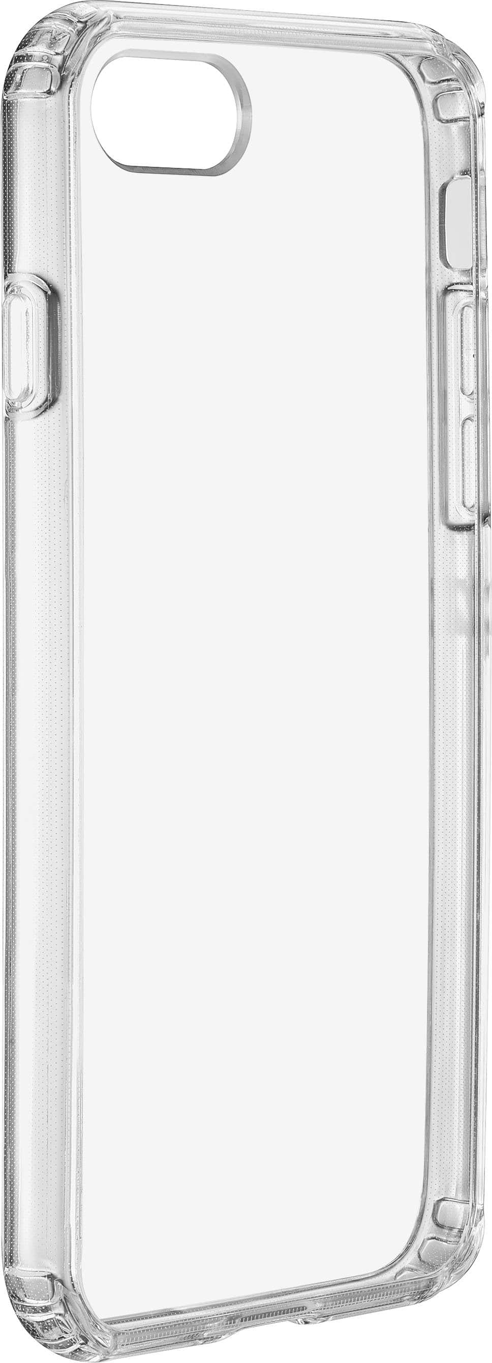 Angle. Insignia™ - Hard-Shell Case for Apple iPhone 7, 8, SE (2nd generation) and SE (3rd generation) - Clear.