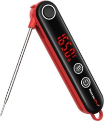 ThermoPro - Fast Digital Instant Read Meat Thermometer - Red - Angle_Zoom