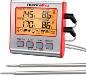 ThermoPro - Dual Probe Digital Cooking Meat Thermometer - Red - Alt_View_Zoom_23