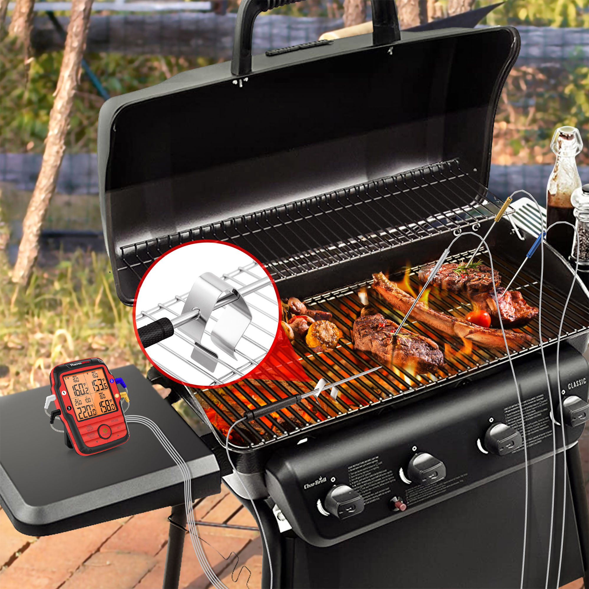 ThermoPro TP08S Wireless Digital Meat Thermometer for Grilling