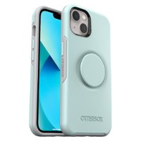 OtterBox - Otter + Pop Symmetry Antimicrobial Case with PopGrip for Apple iPhone 13 - Tranquil Waters - Front_Zoom