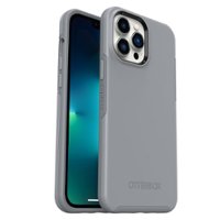 OtterBox - Symmetry Antimicrobial Case for Apple iPhone 13 Pro Max / 12 Pro Max - Resilience Grey - Front_Zoom