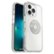 Front Zoom. OtterBox - Otter + Pop Symmetry Clear Case with PopGrip for Apple iPhone 13 Pro - Clear.