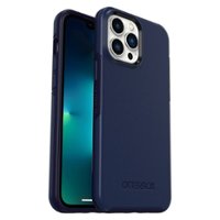 OtterBox - Symmetry Plus Antimicrobial MagSafe Case for Apple iPhone 13 Pro Max / 12 Pro Max - Navy Captain - Front_Zoom