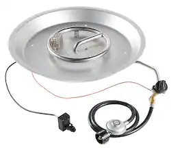 Yardbird® - Fire Table Burner Insert Kit - Round - Stainless Steel - Front_Zoom