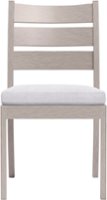 Yardbird® - Eden Armless Outdoor Dining Chair - Silver - Front_Zoom