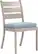 Angle. Yardbird® - Eden Armless Outdoor Dining Chair - Mist.