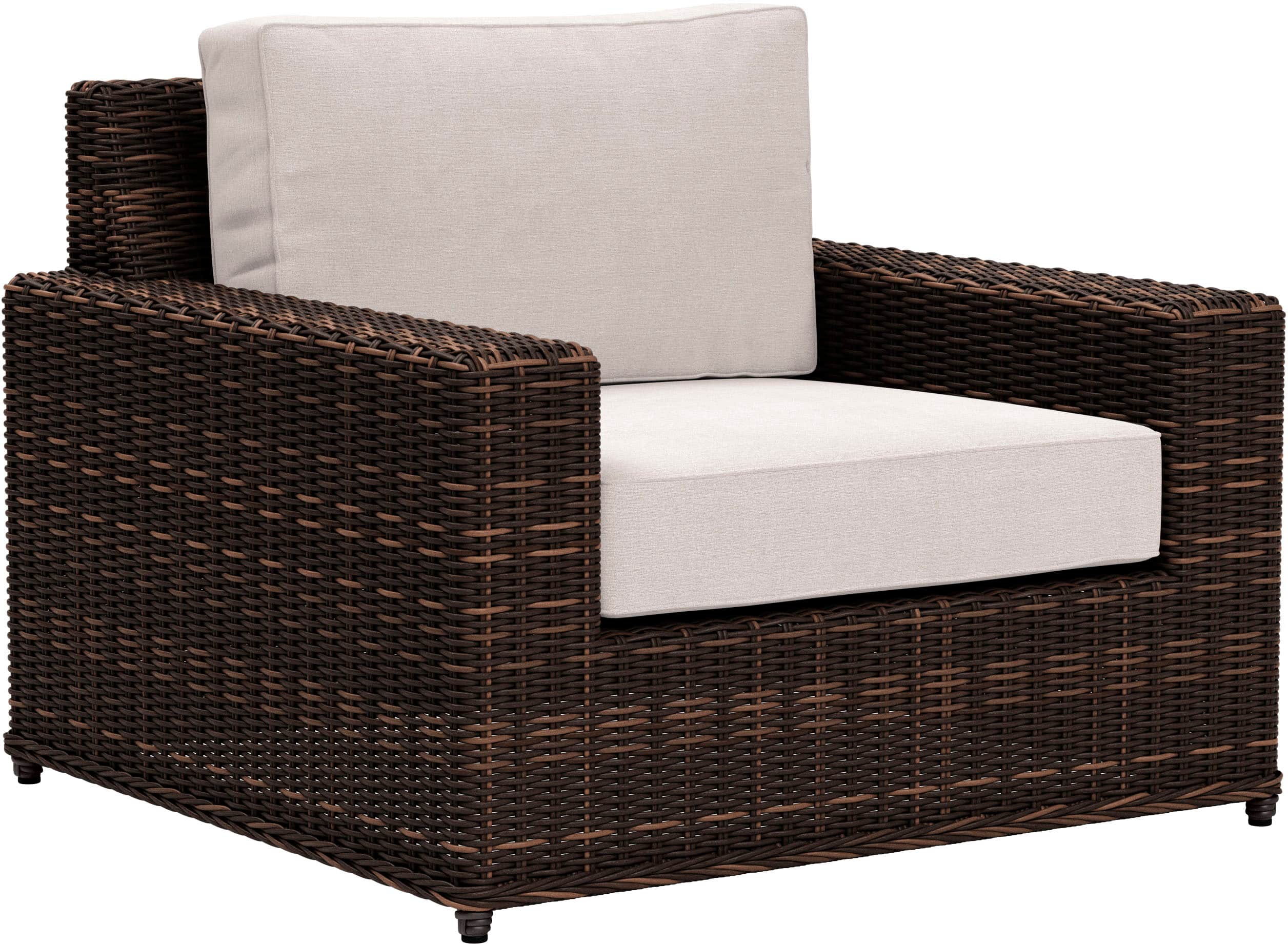 Angle. Yardbird® - Langdon Outdoor Fixed Chair - Silver.