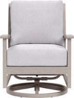 Yardbird® - Eden Outdoor Swivel Rocking Chair - Silver - Front_Zoom