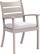 Angle. Yardbird® - Eden Arm Outdoor Dining Chair - Silver.