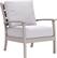Angle. Yardbird® - Eden Outdoor Fixed Chair - Silver.