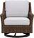 Front. Yardbird® - Harriet Outdoor Swivel Glider Chair - Silver.