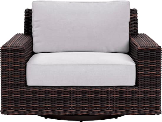 Yardbird Langdon Outdoor Swivel Glider Chair Silver LA125SIL