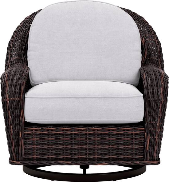 Yardbird Waverly Outdoor Swivel Glider Chair Silver WA125SIL