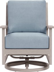 Yardbird® - Eden Outdoor Swivel Rocking Chair - Mist - Front_Zoom