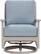 Front. Yardbird® - Eden Outdoor Swivel Rocking Chair - Mist.